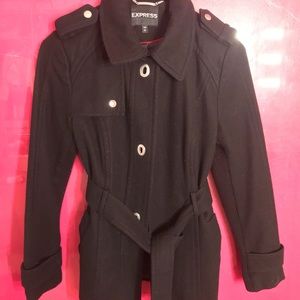 Black express trench coat